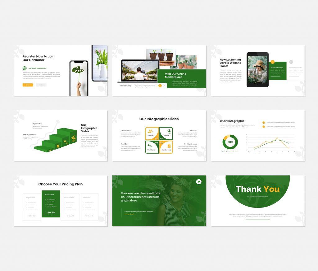 Gardia - Garden &amp; Planting  google slide Presentation Template