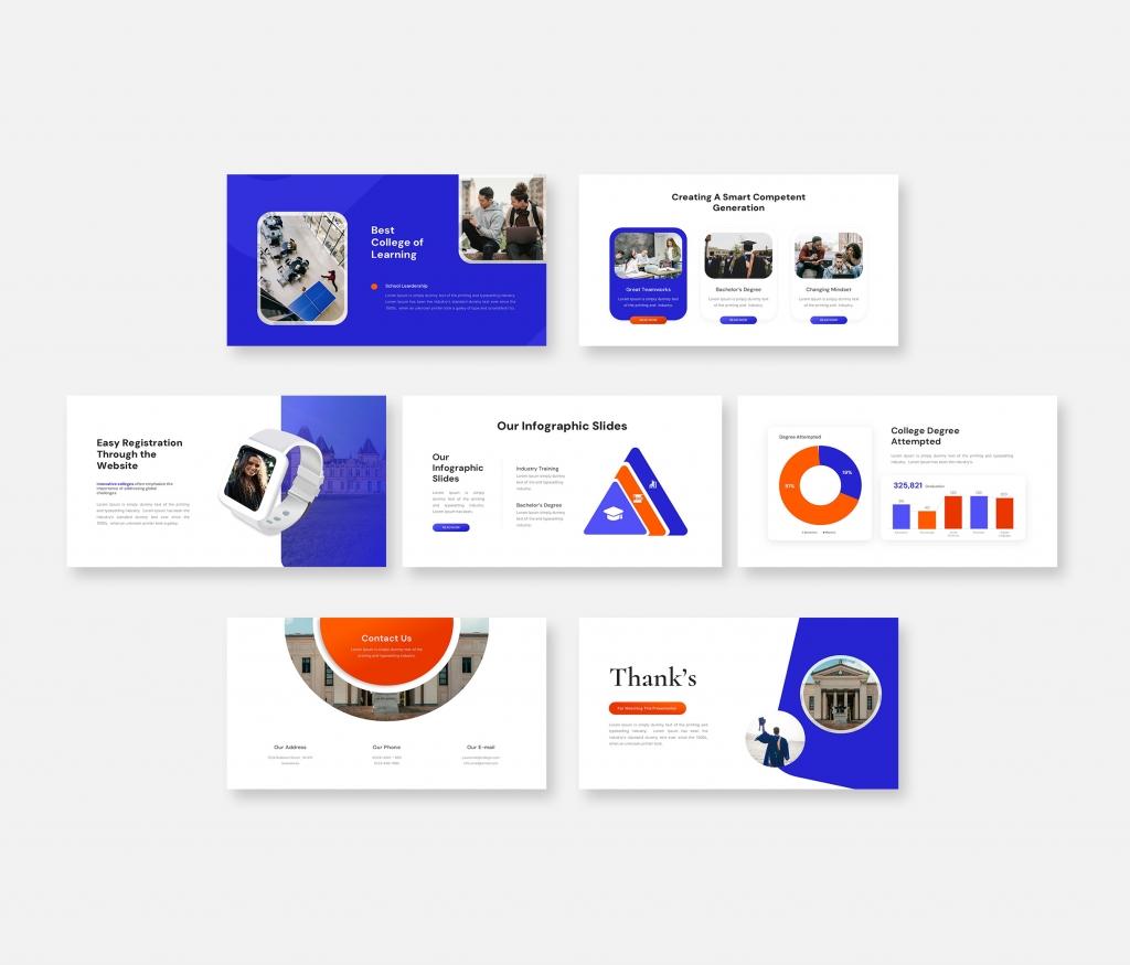 Coledia- College Education Google Slides Template