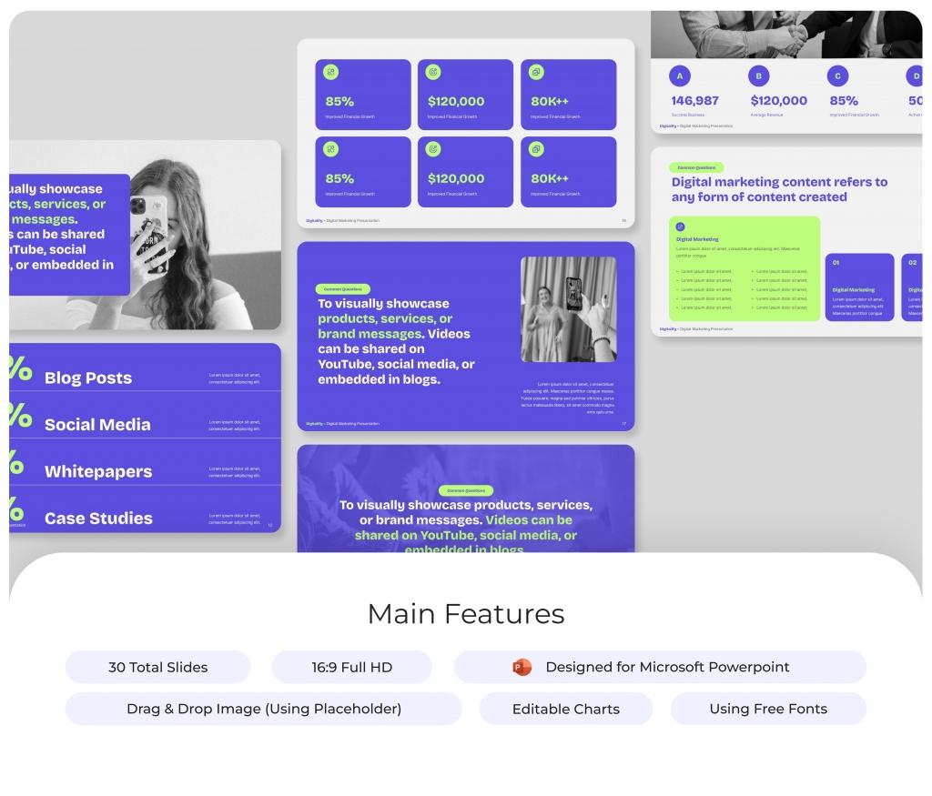 Digitalify - Digital Marketing Presentation PowerPoint Template