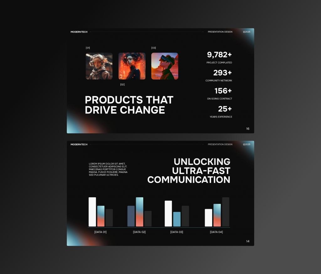 Modern Tech - Presentation PowerPoint Template