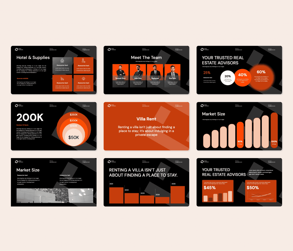 Axiom-Architecture Villa Presentation PowerPoint Template