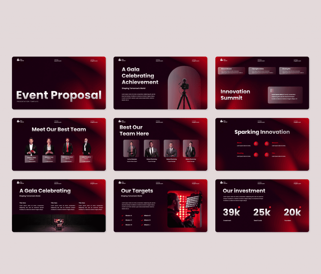 Event Proposal PowerPoint Presentation Template