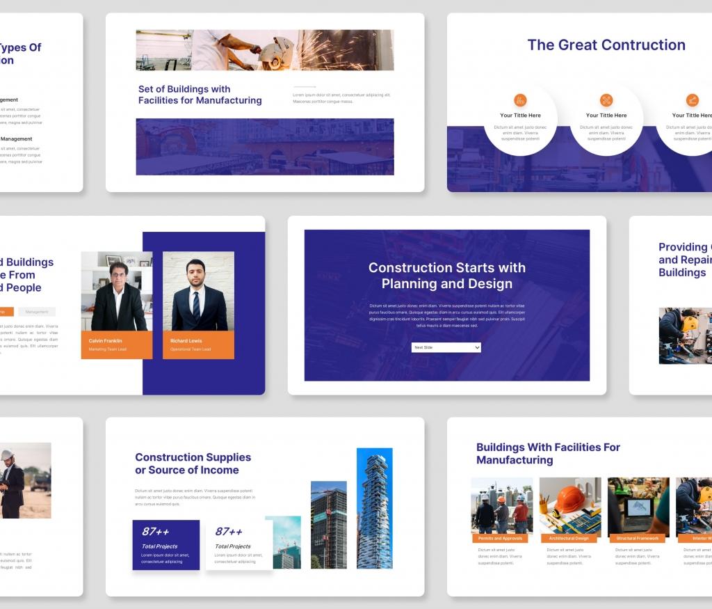 Structural – Construction PowerPoint Presentation Template